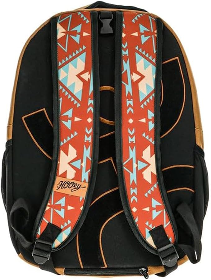 HOOEY Recess 25L Backpack - Durable Lightweight Daypack for Travel, Gym & Outdoor Use - Spacious Main Compartment, Laptop Sleeve, Water-Resistant, Stylish Unisex Design (Tan/Red)