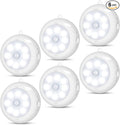 Reoshine Motion Sensor Light Indoor, Under Cabinet Light, Ceiling Lights, AA Battery Operated Stick on Wireless Puck Lights for Wall, Step, Stair, Dimmable (6 Pack)
