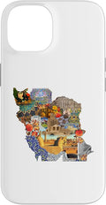 Map of Persian empire, Iran Map Case for iPhone 14