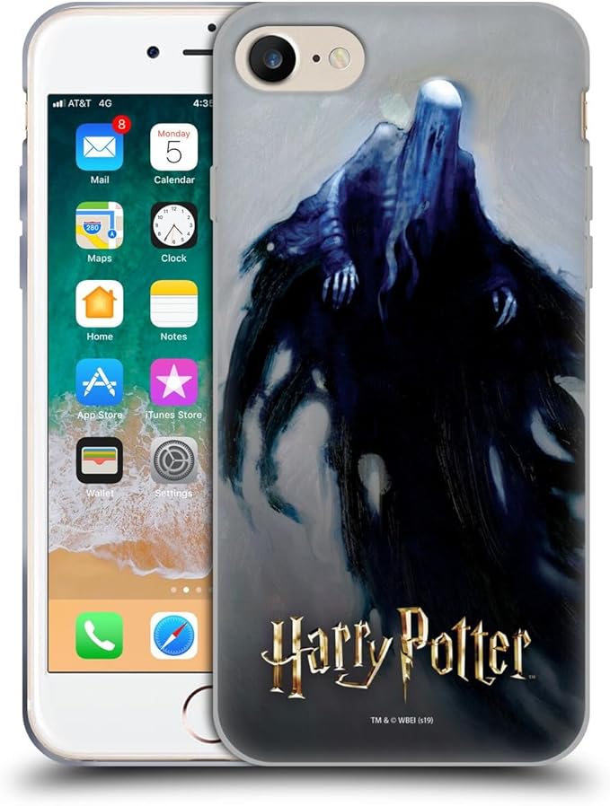 Head Case Designs Officially Licensed Harry Potter Dementor Prisoner of Azkaban II Gel Case [Military Grade Protection] Compatible with Apple iPhone 7/8 / SE 2020 & 2022 and Compatible with MagSafe