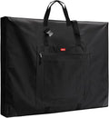 Nicpro Large Size Art Portfolio Case, Artist Portfolio Tote Bag with Leather Corners & Side Widening, Waterproof Storage Portfolio Folder with 3 Pockets for 24'' x 36'' Poster Canvas Sketching Drawing