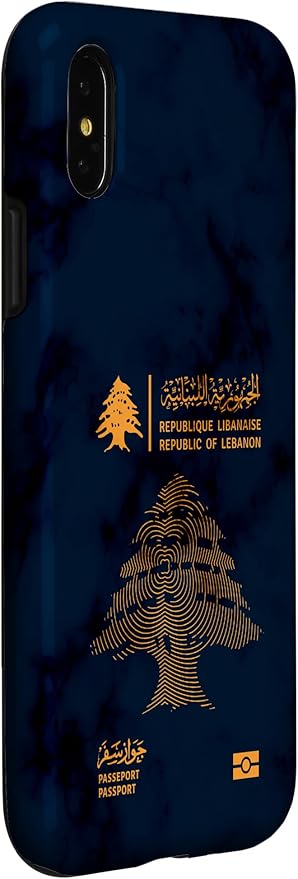 Lebanon,Lebanon Passport,Lebanon Flag,Lebanon map. Case for iPhone X/XS