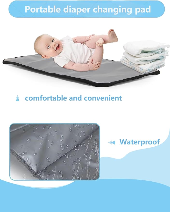 Awanhe Diaper Bag Backpack, Baby Bag with Changing Pad, Travel Waterproof Diaper Bag Tote, Newborn Essentials Must Haves, Luxury baby shower gifts for boys & Girls, Black