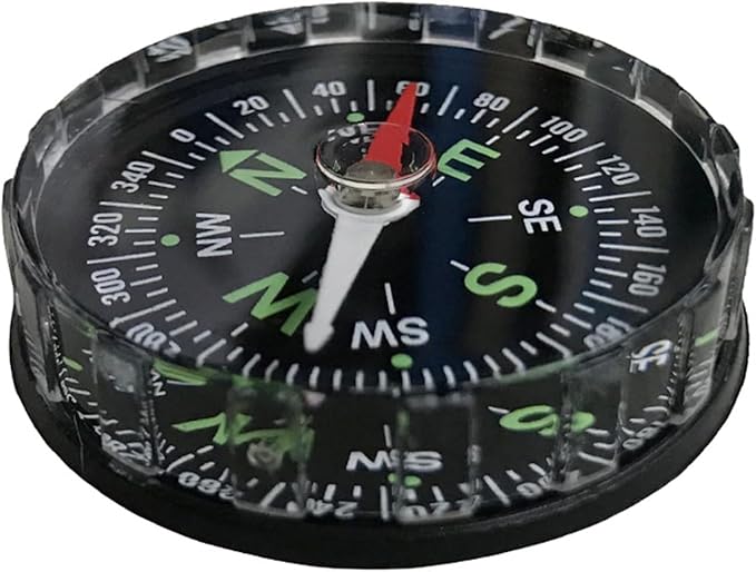 Black Waterproof Pocket Watch Compasses Navigation Compasses Professional Clear Camping Hiking Pocket Hiking Survival Gadgets