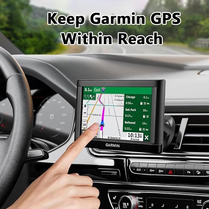GPS Holder for Car – Air Vent Mount with Metal Hook and 17mm Ball Joint, Compatible with Nuvi GPS Devices