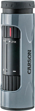 Carson MonoZoom 7-21x21mm Zoom Monocular (ZM-721),Gray, XX-Large