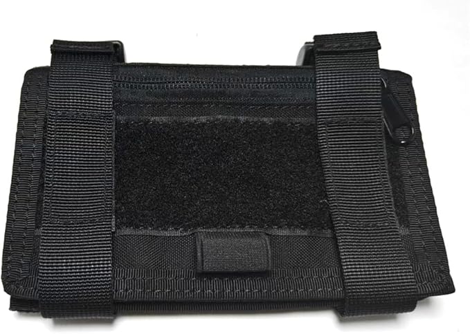 Tactical Map Case QB Wristband Pouch - Military Arm Sleeve with DOPE Card Holder & USA Flag Patch