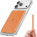 TRKOY for Magsafe Portable Charger,5000mAh Wireless Magnetic Power Bank with USB C Charging,Travel Essential for Magsafe Battery Pack Compatible with iPhone 17/16/15/14/13/12,Cosmic Orange