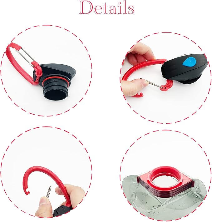 4 Pack 25oz Collapsible Water Bottles, 4 Colors Reusable Leakproof Water Bags for Drinking, Foldable Flat Water Bottles with Clasp for Outdoor Sports Camping Traveling Biking