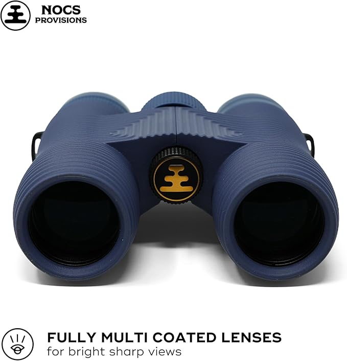 Nocs Provisions Field Issue Compact 10x32 Waterproof Binoculars, Shockproof, Fogproof, 10X Magnification, Bak4 Prism, Multi-Coated Lenses for Adults & Kids, Bird Watching, Hunting & Wildlife Viewing