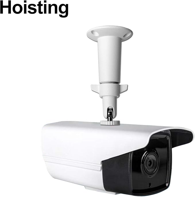 Security Camera Wall Mount Bracket (1/4'') Adjustable Indoor/Outdoor Mount Compatible with Arlo, WYZE, Amcrest, TENVIS, Faleemi, Wansview, CCTV Camera and Other Compatible Models (2 Pack / White)
