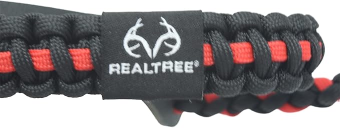 Realtree® Paracord Archery Bow Wrist Sling - 100% Full Grain Leather 550 Paracord