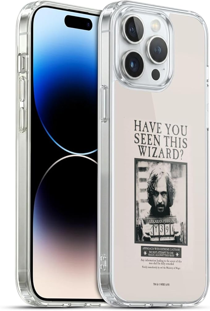 Head Case Designs Officially Licensed Harry Potter Sirius Black Poster Prisoner of Azkaban II Gel Case [Military Grade Protection] Compatible with Apple iPhone 14 Pro Max and Compatible with MagSafe