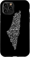 Historic Palestine Map of Cities - Arabic Calligraphy Case for iPhone 11 Pro
