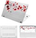 Case Cover for MacBook Pro 13 inch with CD-ROM 2008-2012 Release (Model A1278),Slim Protective Computer Case & TPU Keyboard Cover for Apple Laptop Pro 13.3",Pink Flowers