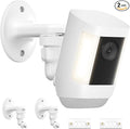 2Pack Wall Mount for Ring Spotlight Cam Battery and Ring Spotlight Cam Plus/Pro (Battery), 360°Adjustable Security Wall Mount Bracket for Ring Cam Indoor/Outdoor Use (Camera Not Included)
