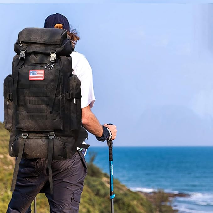 Hiking Backpack for Men 70L/100L Camping Backpack Military Rucksack Molle 3 Days Assault Pack for Climbing | Camping Backpack, 3 Days Assault Pack, for Climbing