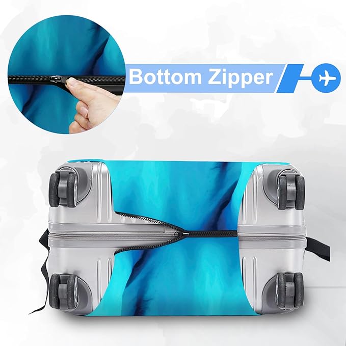 ANNA QUEEN Boho Night Desert Travel Luggage Cover -Stretchable Airplane Suitcase Protector Sleeve,Universal Washable Fit for 32-34 Inch Checked Baggage,Water Resistant Durable Luggage Protector