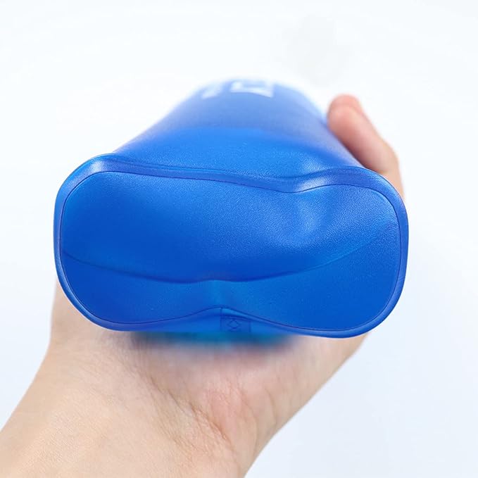 Collapsible Water Bottle, BPA-Free Collapsible Soft Flask Foldable Water Bottle for Running Hiking Cycling Climbing Travel (500ML)