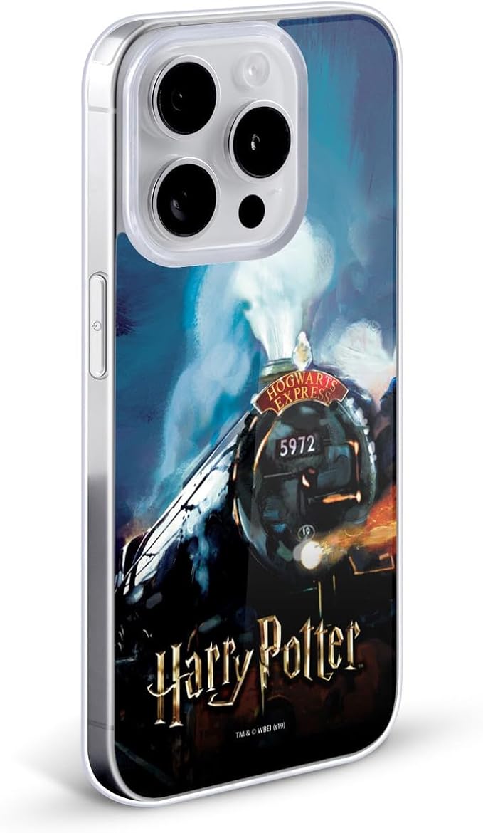 Head Case Designs Officially Licensed Harry Potter Hogwarts Express Prisoner of Azkaban II Gel Case [Military Grade Protection] Compatible with Apple iPhone 15 Pro and Compatible with MagSafe