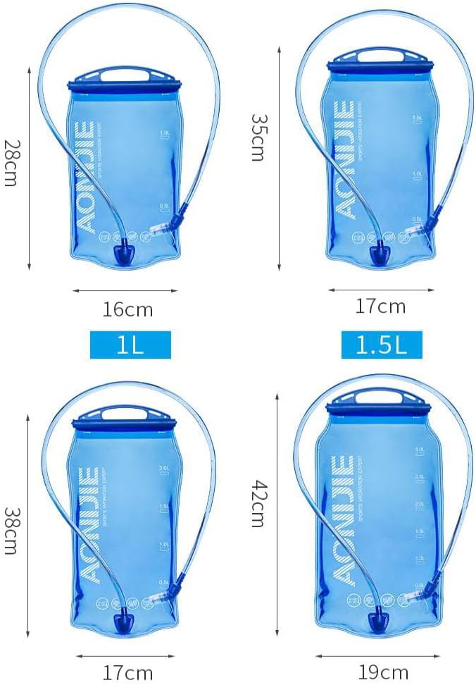 AONIJIE Hydration Bladder 3L Water Reservoir, Leakproof Water Storage Bladder Bag, BPA Free, Large Opening, for Hiking Camping Running