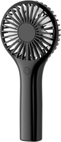 TriPole Mini Handheld Fan Portable Personal Fan with 3 Speeds, Strong Wind Battery Hand Held Fan for Travel Trip Outdoor Concerts, Cute Small Rechargeable Lash Fan for Makeup Skincare Drying, Black