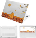 Case Cover for MacBook Pro 14 inch 2025-2021 Release M4 M3 M2 M1 Pro/Max (Model A2442 A2779 A2918 A2992 A3112 A3185 A3401),14.2" Hard Case & Soft Keyboard Cover,Cute Orange Cat