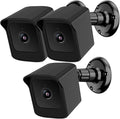 PEF Mount for All-New Wyze Cam V4 and V3, Weatherproof Protective Cover and 360 Degree Adjustable Wall Mount Solid Housing for Wyze V4 and V3 Outdoor Indoor Smart Home Camera System (Black, 3 Pack)