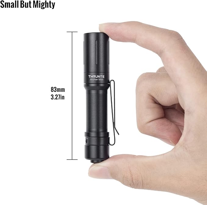 ThruNite Archer Mini Pocket EDC Pen Flashlight, USB-C Rechargeable Mini LED Flashlights, 405 Lumens Slim Pen Light with Clip for Inspection, Everyday Carry and Emergency Use