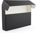 Lineco Archival Document Storage Box with Metal Edge, Acid-Free Black Boxboard, Organize and Store Files, Prints, Photos, Letter-Sized Case 12.5" x 10.5" x 5" Wide