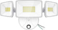 Onforu 70W LED Dusk to Dawn Flood Lights, 7000LM White Exterior Security Outdoor Lighting,IP65 Waterproof Outdoor 3 Adjustable Heads Photocell Light Fixture,6500K Floodlight for Garage,Patio,Yard