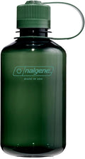 Nalgene 16 oz Narrow Mouth Water Bottle | BPA-Free, Durable & Leak Proof, Lightweight Travel Bottle, Fits in Cupholders, Jade