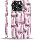 for iPhone 13 Pro Max Case,HL2 Abstract Ribbons Bows Hybrid 2 Layer Hard Shell Silicone Protective Pattern Design Case