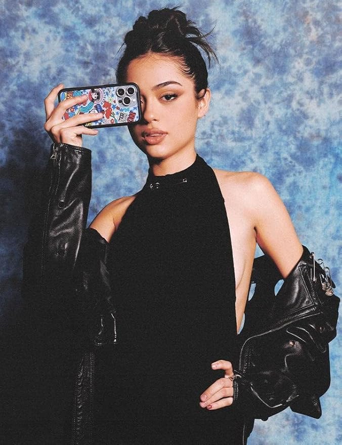 Wildflower Cases - Compatible with iPhone 13 Pro | Protective Black Bumper, 6.5ft Drop Test Certified, Women Owned Small Business | Blue, Cartoon, Red, Stickers, Stars | Collab - Nailea
