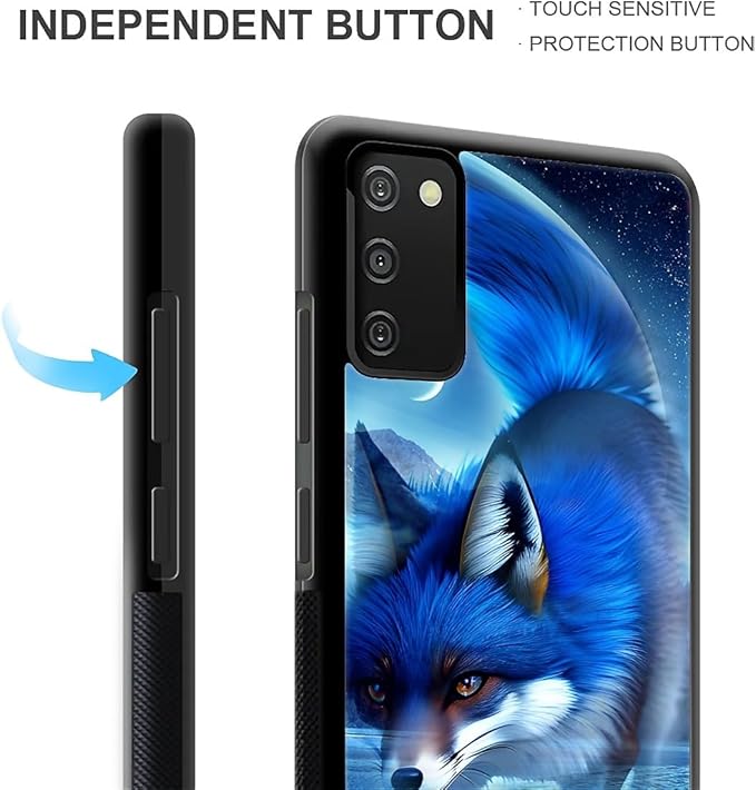 for Samsung Galaxy S20 FE Case, Snowy Mountain Fox Lake Pattern Graphic Design Girl Boy Soft Silicone Hard Acrylic Shock Protection for Samsung Galaxy S20 FE