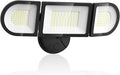 Olafus 130W Flood Lights Outdoor, 13000LM Super Bright LED Flood Light, IP65 Waterproof Outdoor Flood Light Fixture, 3 Adjustable Heads, 6500K Exterior Security Lights for Yard, Garage, Black