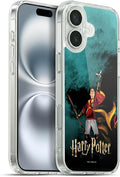 Head Case Designs Officially Licensed Harry Potter Quidditch 3 Prisoner of Azkaban II Gel Case [Military Grade Protection] Compatible with Apple iPhone 16 Plus and Compatible with MagSafe