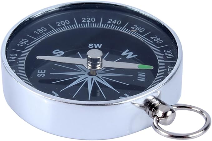 Camping Pocket Compass, Portable Survival Sports Navigation Compass for Camping Hiking Compass for Kids Car Compass