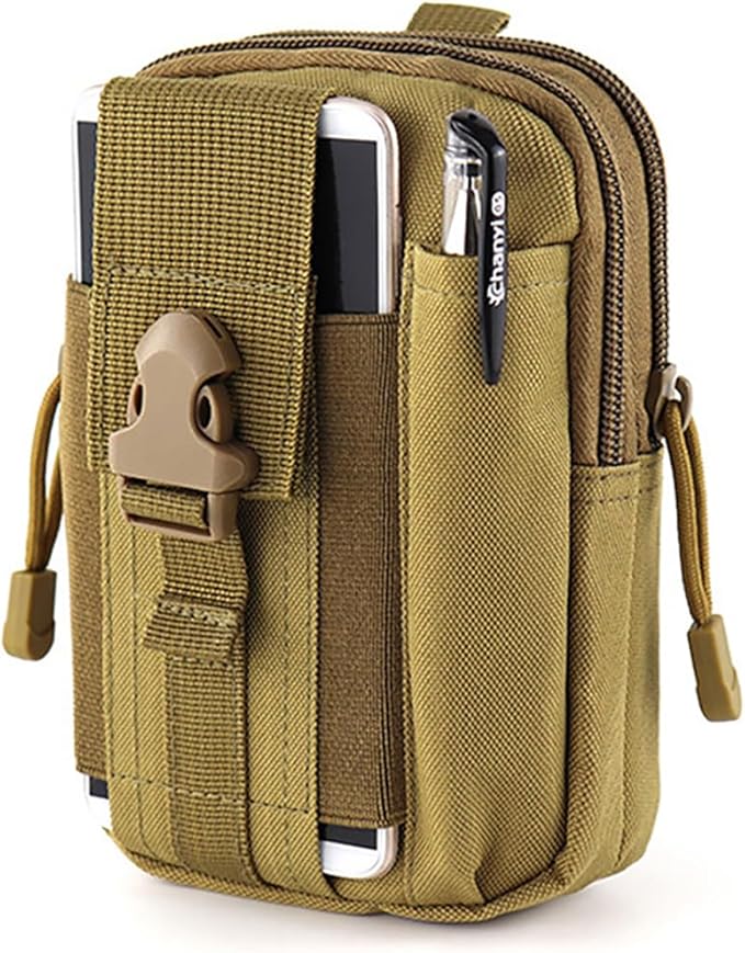Belt Pouch, Tactical Molle Phone Pouch EDC Utility Pouches Waist Bag, Small Cell Phone Holster Gear Tool Gadget Pocket for Men