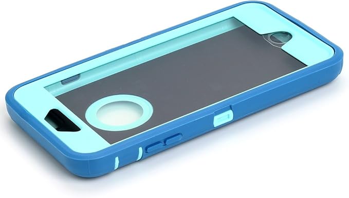 AICase iPhone 6 Case, iPhone 6S Case [Heavy Duty] Built-in Screen Protector Tough 3 in 1 Rugged Shockproof Cover for Apple iPhone 6/6S (Ocean Blue/Aqua Blue)
