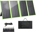 New Tech 60W Portable Solar Panel Charger with USB C, USB A and DC Ports, Outdoor IP67 Waterproof Flodable Solar Charger for Camping, Hiking, Backpacking, High Efficiency Fast Charging