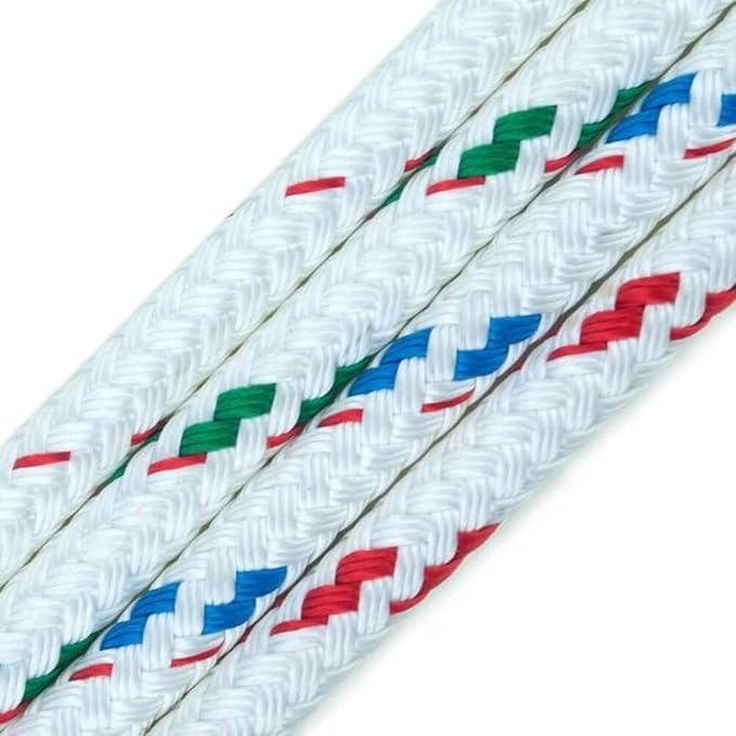 New England Ropes 3/16in (5mm) Sta-Set White 100 Feet Long