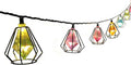 Vigdur Lantern String Lights - Muiticolor Deorative String Lights with 10 LED Bulbs Connectable, Indoor String Light for Bedroom Party Holiday Cottagecore Decor