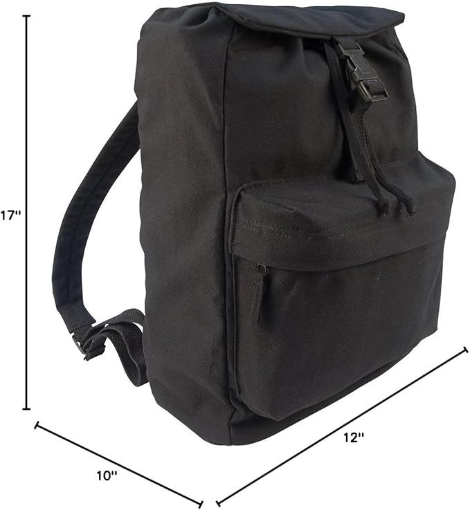 Rothco Canvas Daypack – Heavy-Duty Cotton Canvas Backpack for Hiking, Camping, Traveling, and Daily Use – 34L Capacity