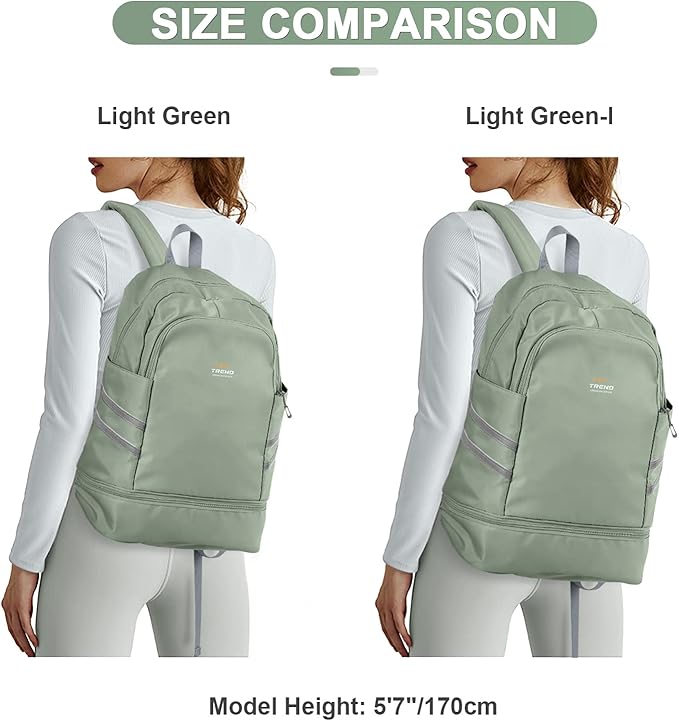 coofay Gym Backpack For Women Waterproof Backpack With Shoe Compartment Lightweight Travel Backpack Sports Backpacks Large Gym Bag