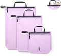 Travel Laundry Bag Ultralight Waterproof Washable Wet Dry Bag for Gym, Swimming, Yoga, and Workout Perfect for Dirty Clothes, Bathing Suits, Travel Accessories (3 Pack)(Purple)