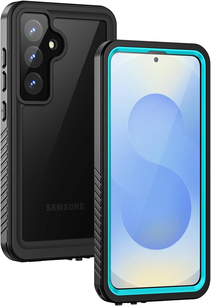 Lanhiem for Samsung Galaxy S25 Case, IP68 Waterproof Dustproof, Built-in Screen Protector, Rugged Full Body Shockproof Protective Cover for Galaxy S25, Blue