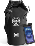 STOVER 5/10/25/30/40/55L Waterproof Dry Bag- Roll-Top Backpack w/Phone Case- Kayaking, Hiking, Camping, Boating- Men/Women