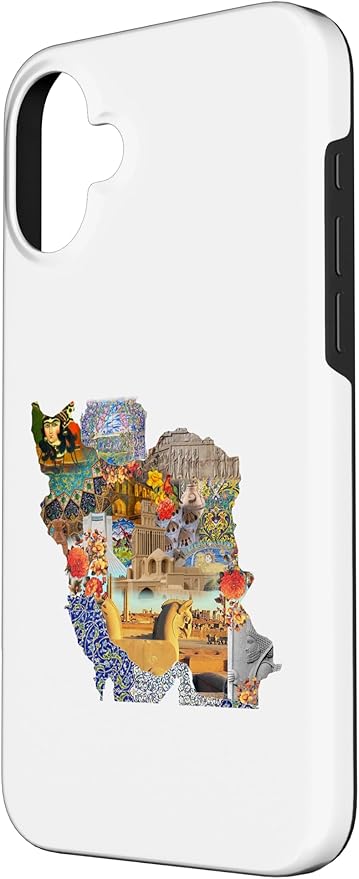 Map of Persian Empire, Iran Map Case for iPhone 16 Plus