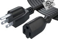 12Ft Power Extension Cord Cable Extender - 18AWG NEMA 5-15P to 5-15R Strip Liberator Charger Outlet Saver Extra Long 12FT